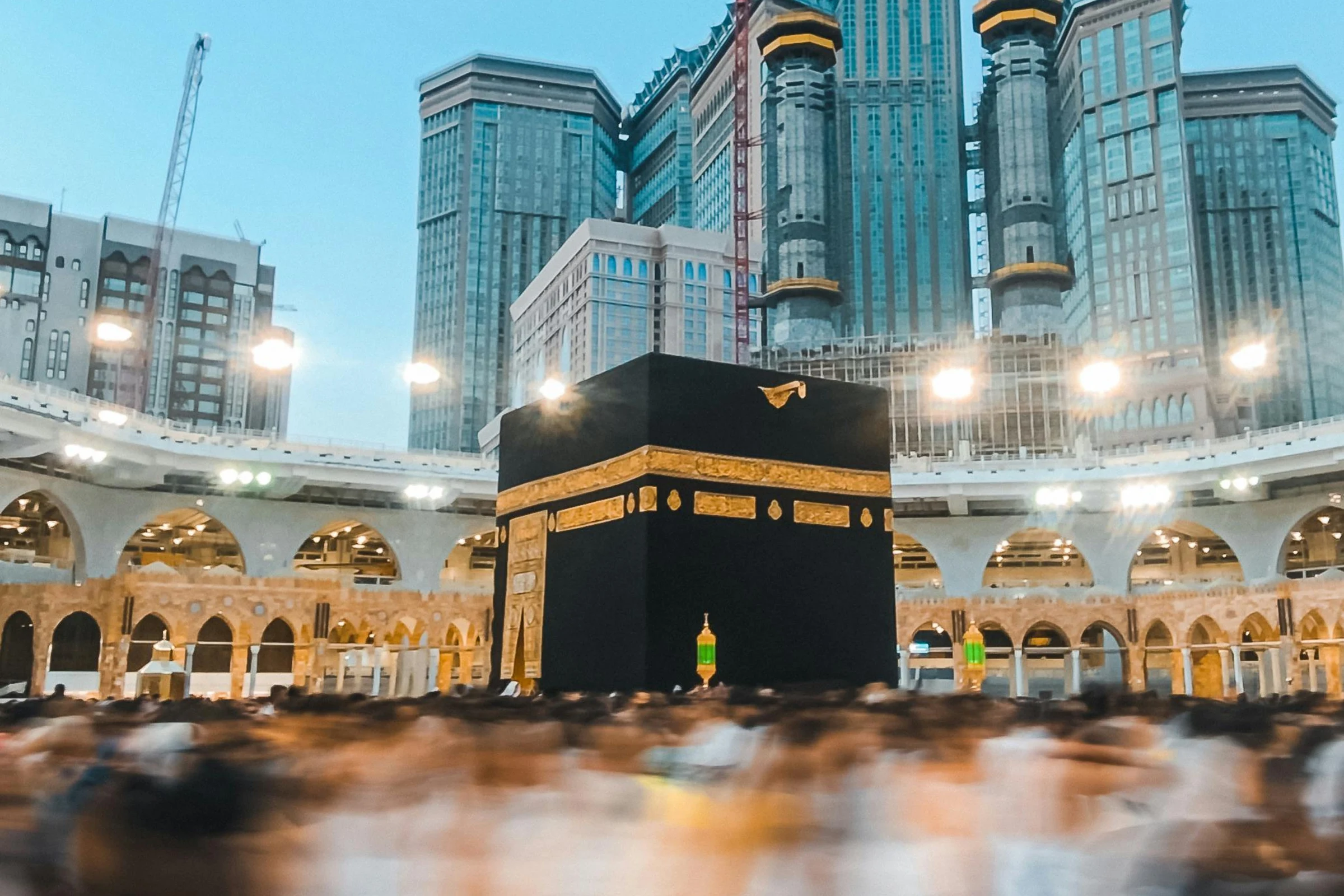 The Kaaba at Masjid al-Haram in Makkah